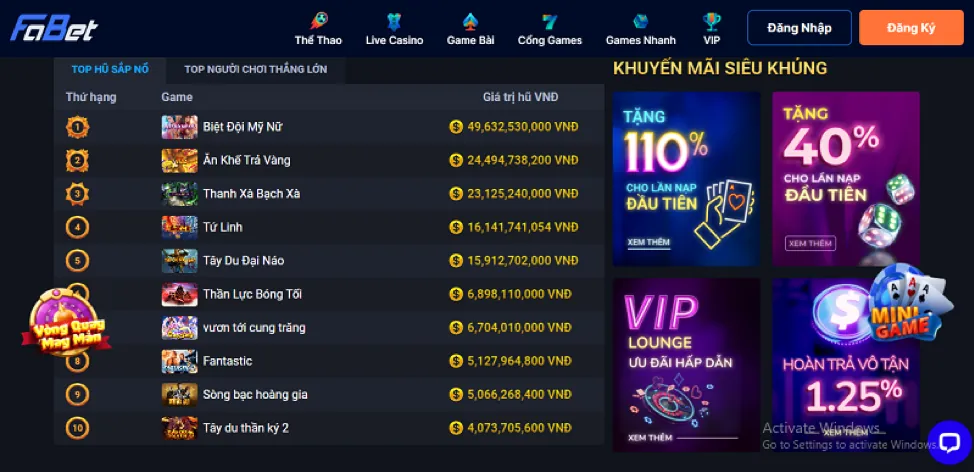Thưởng nạp lại hàng ngày/tuần 68win11